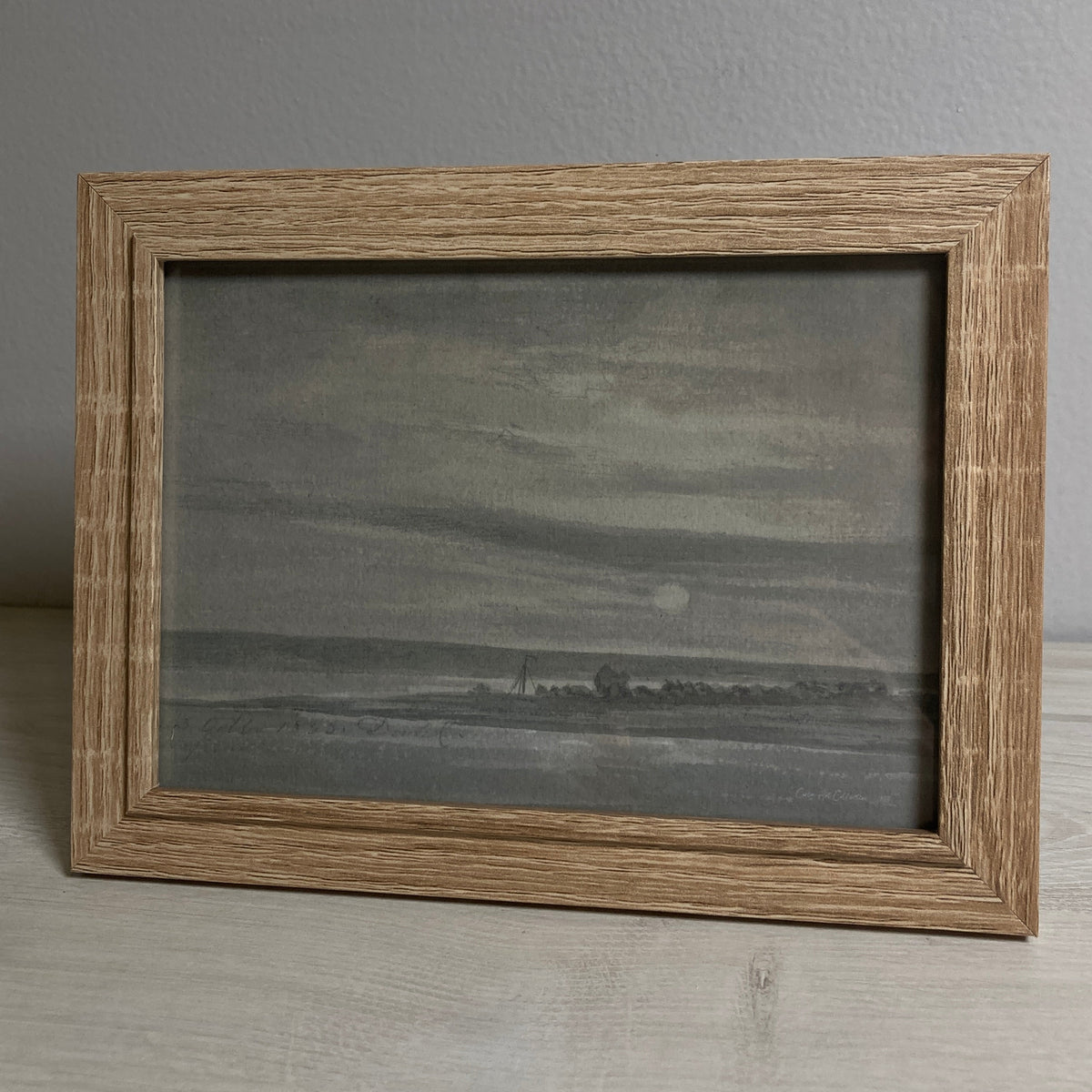 Beach Sunset | Vintage Art #004 | Framed 5x7"