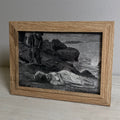 Washed on Shore | Vintage Art #005 | Framed 5x7"