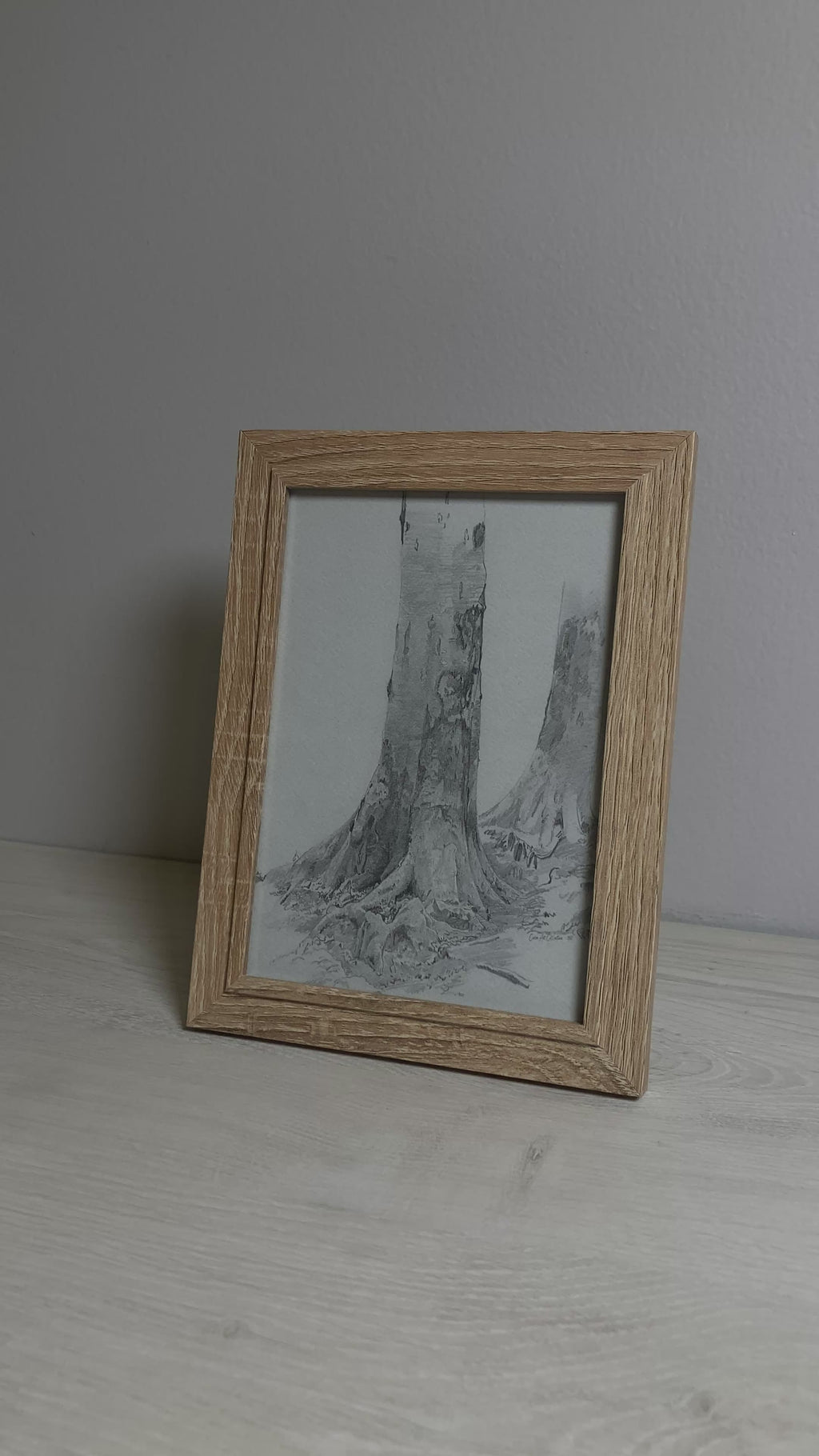 Tree Roots | Vintage Art #003 | Framed 5x7"