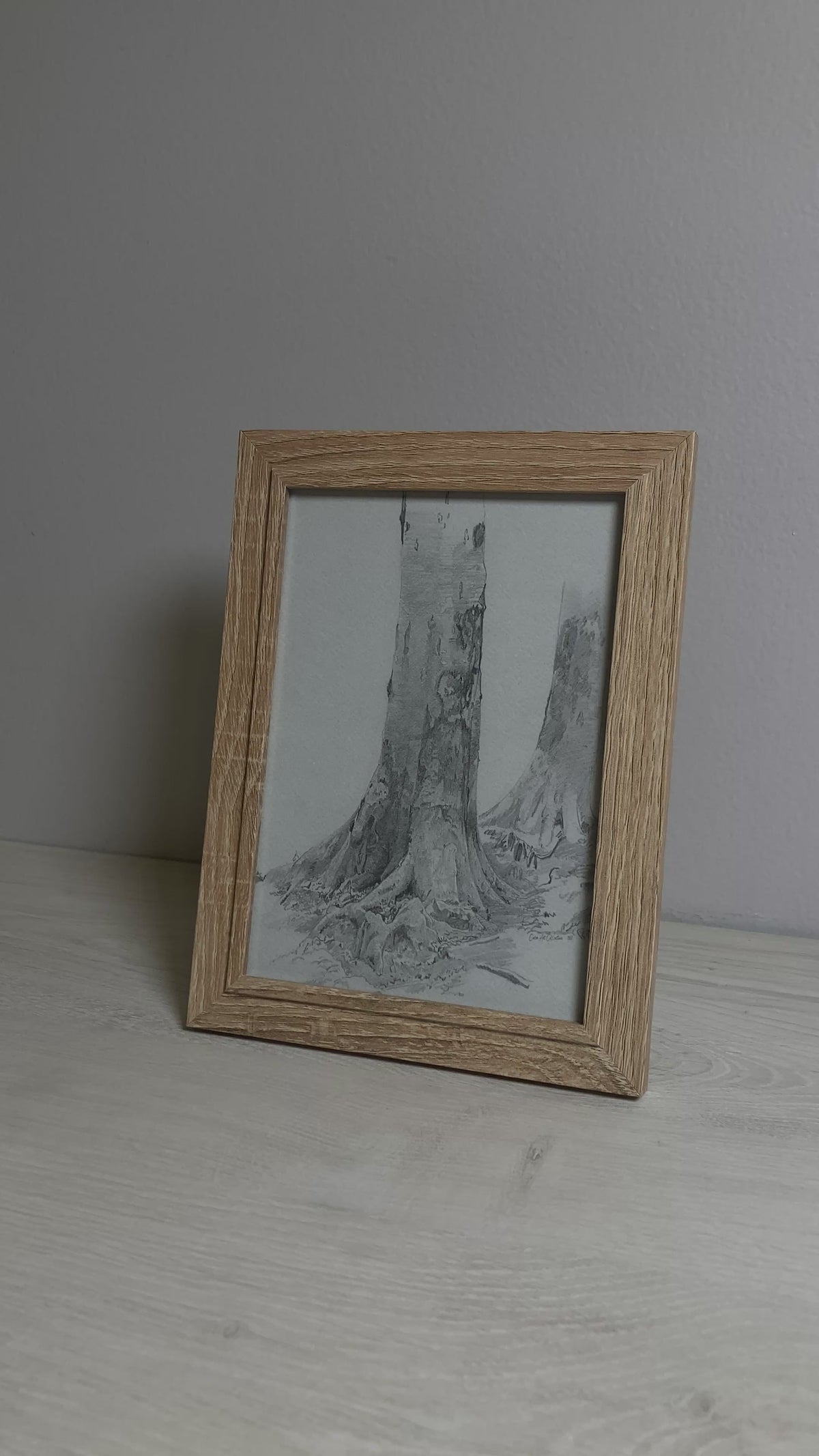 Tree Roots | Vintage Art #003 | Framed 5x7"