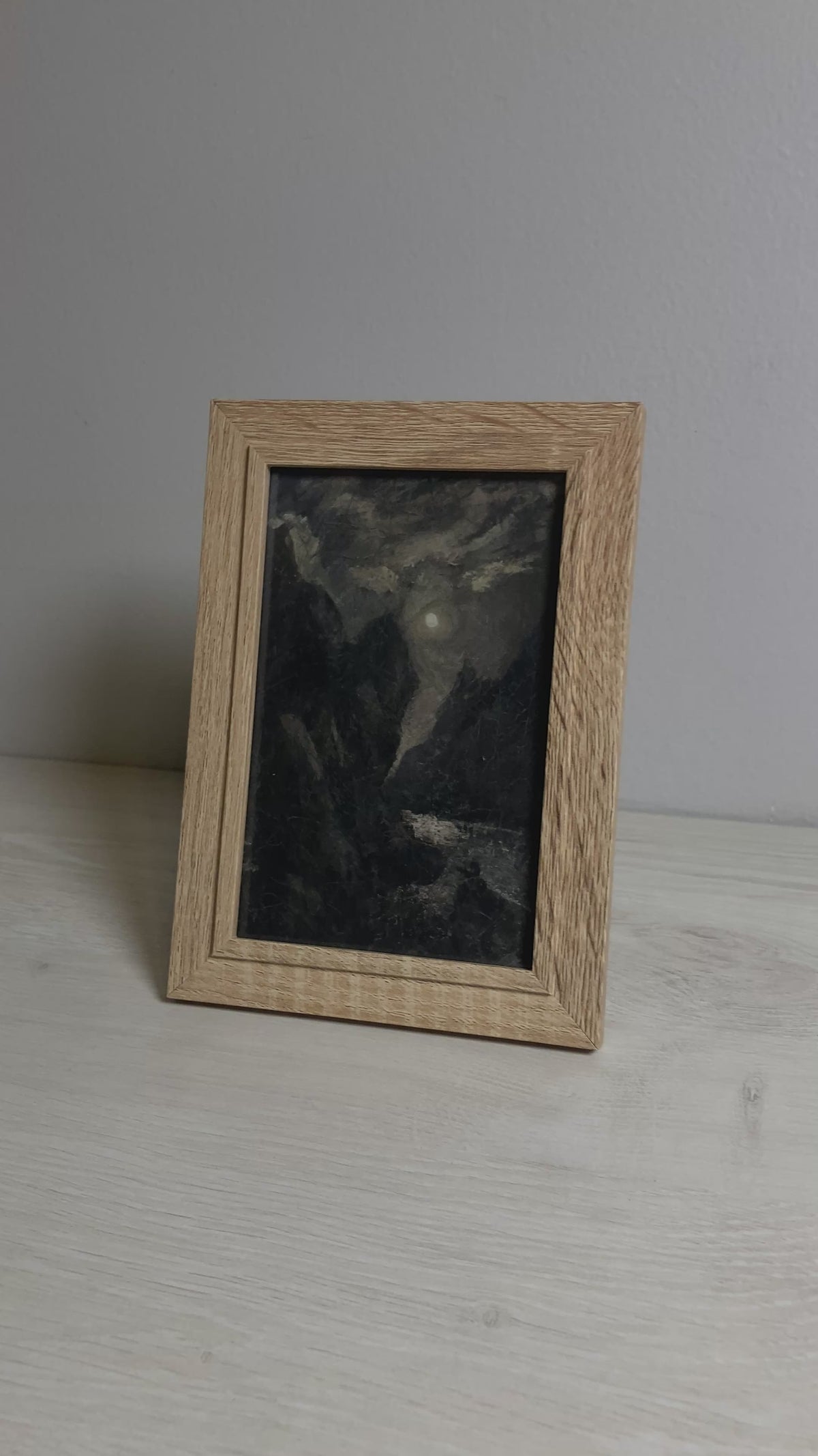 Night Caves | Vintage Art #007 | Framed 4x6"